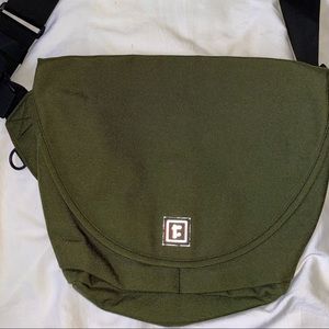 green travel bag